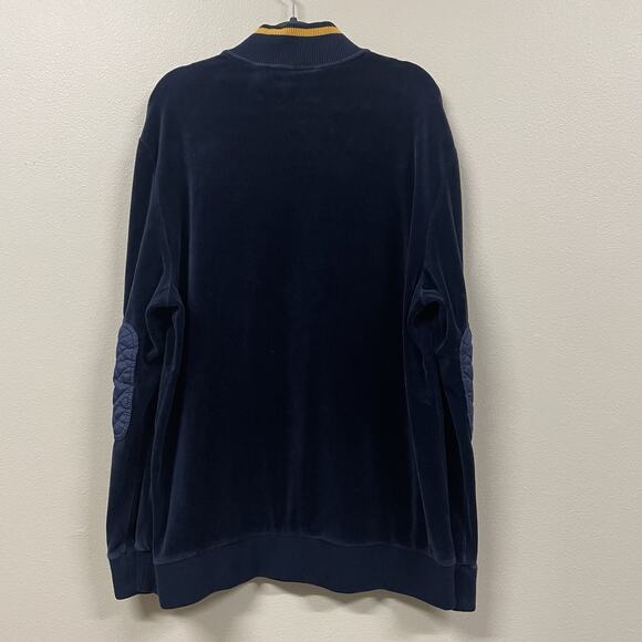 Vtg Y2K Sean John Track Jacket 90s Hip Hop Full Zip Elbow Patch Mock Neck 3XL - Picture 6 of 8